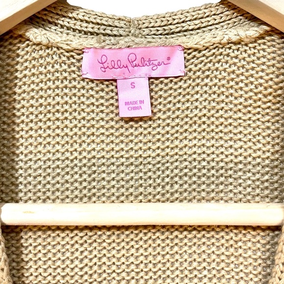 Lilly Pulitzer Feria Metallic Fringe Cardigan - Picture 4 of 6